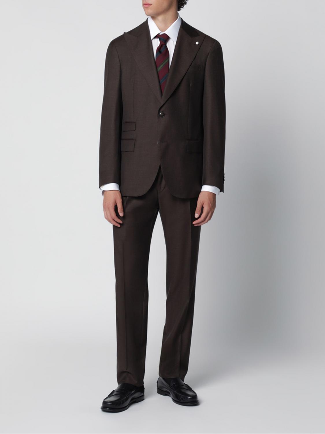 Luigi Bianchi Suit Men Color Brown