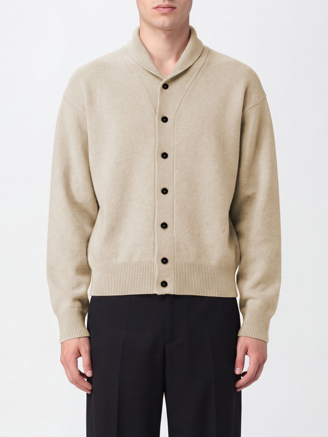 Jacquemus Shawl Collar Merino Wool and Cashmere Cardigan