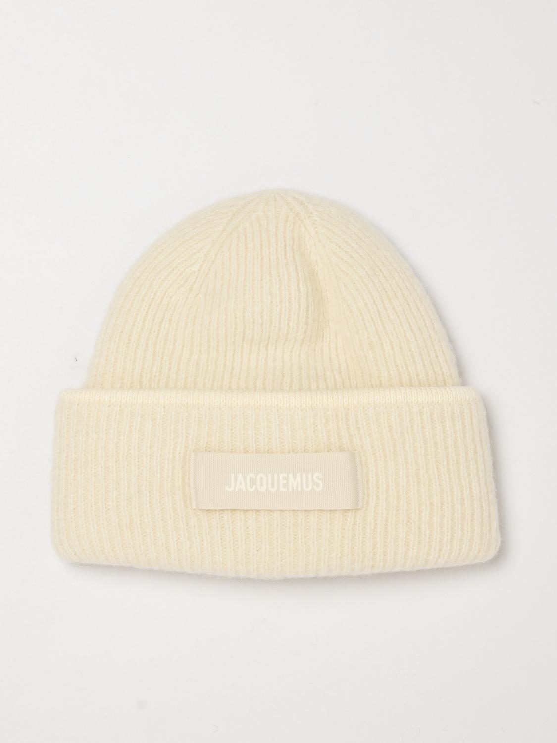 Jacquemus Cuffed Alpaca and Wool Blend Beanie with Applied Logo Patch