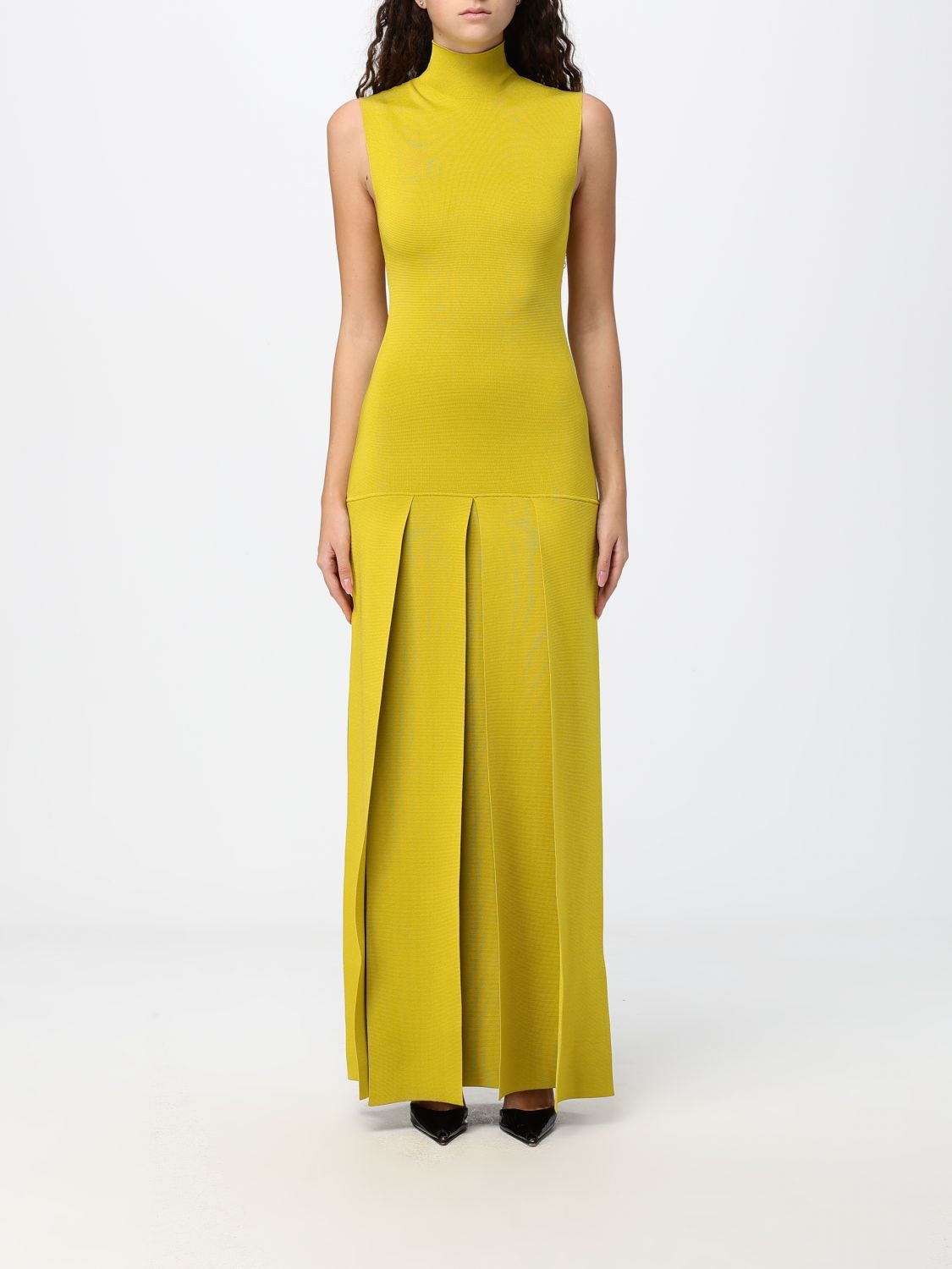 ALAÏA Dress Woman color Green