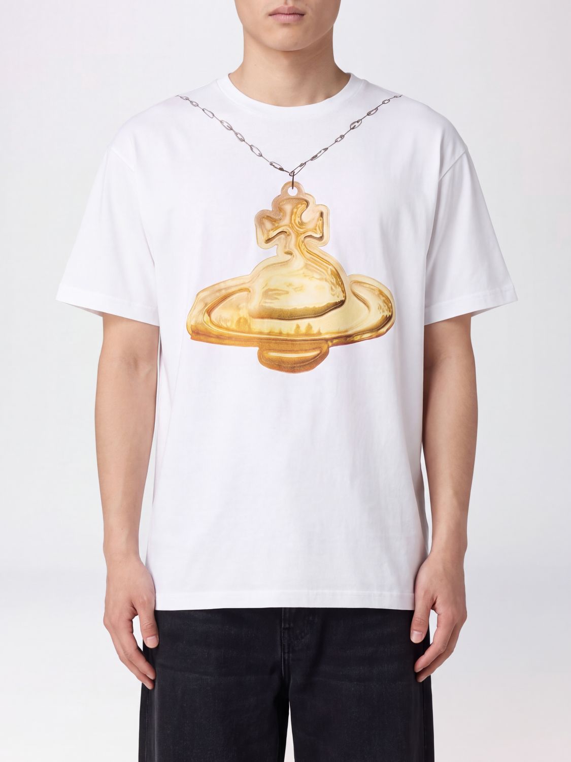 Vivienne Westwood Orb Logo Cotton Crewneck T-Shirt