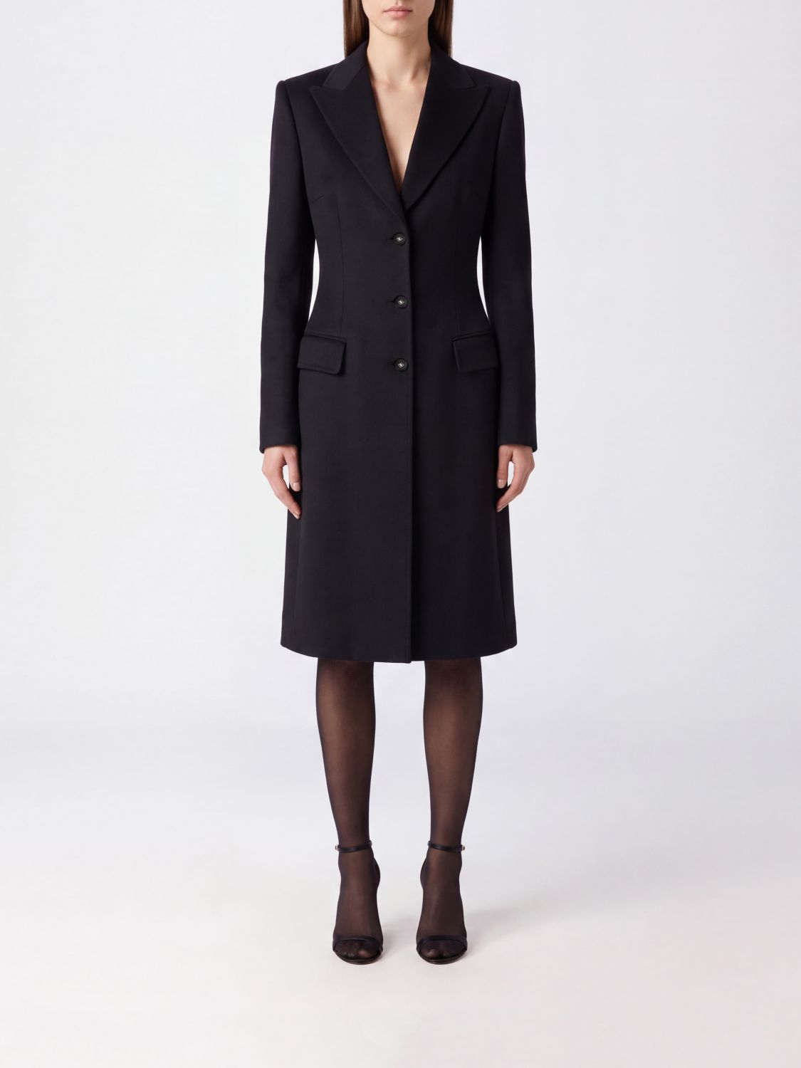 DOLCE & GABBANA Coat Woman color Black