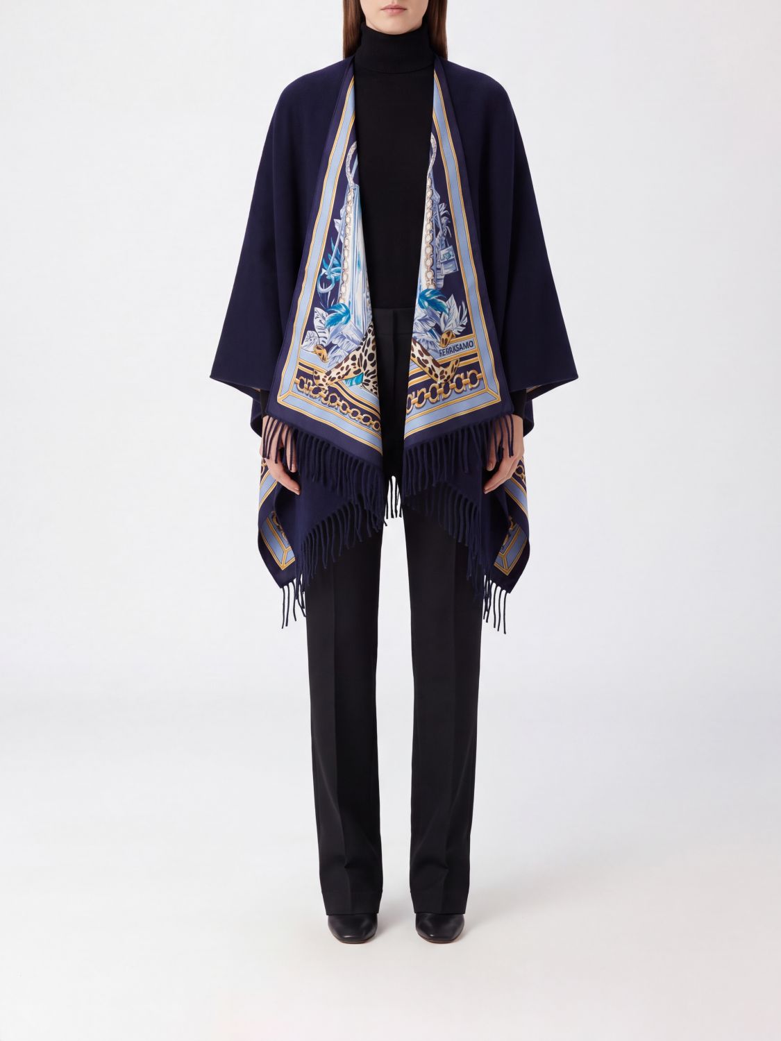 FERRAGAMO Jacket Woman color Blue