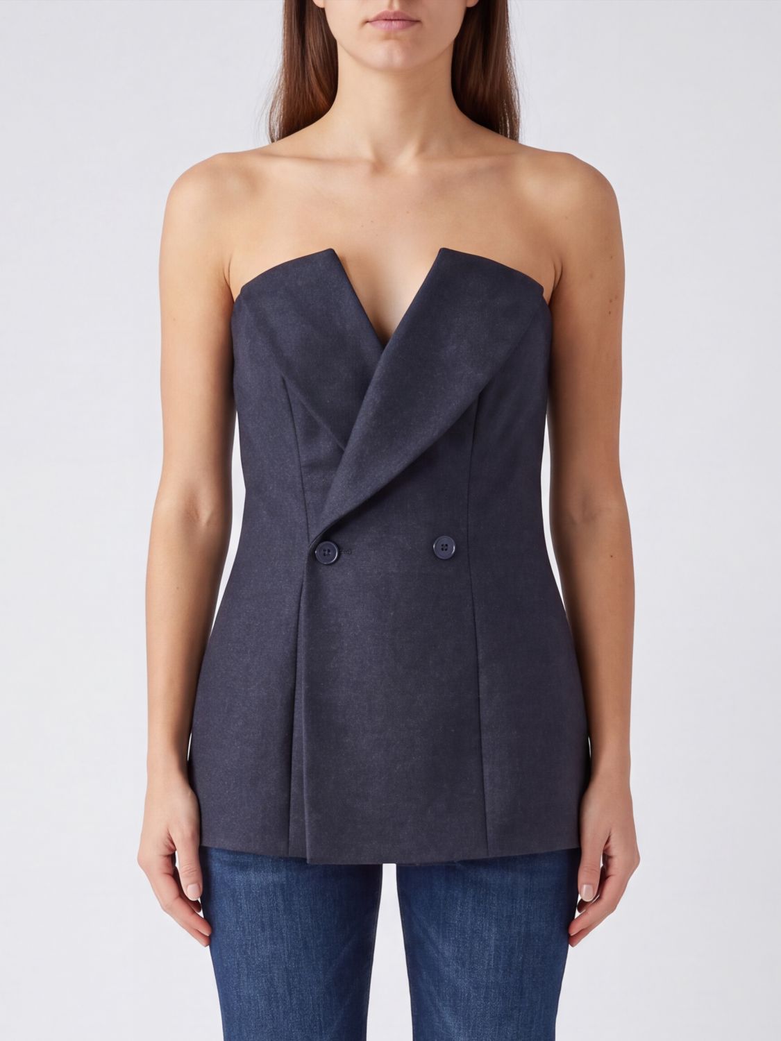 PAROSH Waistcoat Woman color Grey