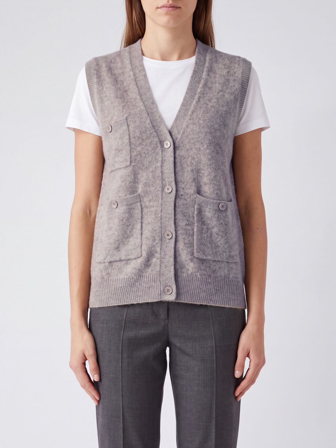 PAROSH Waistcoat Woman color Brown