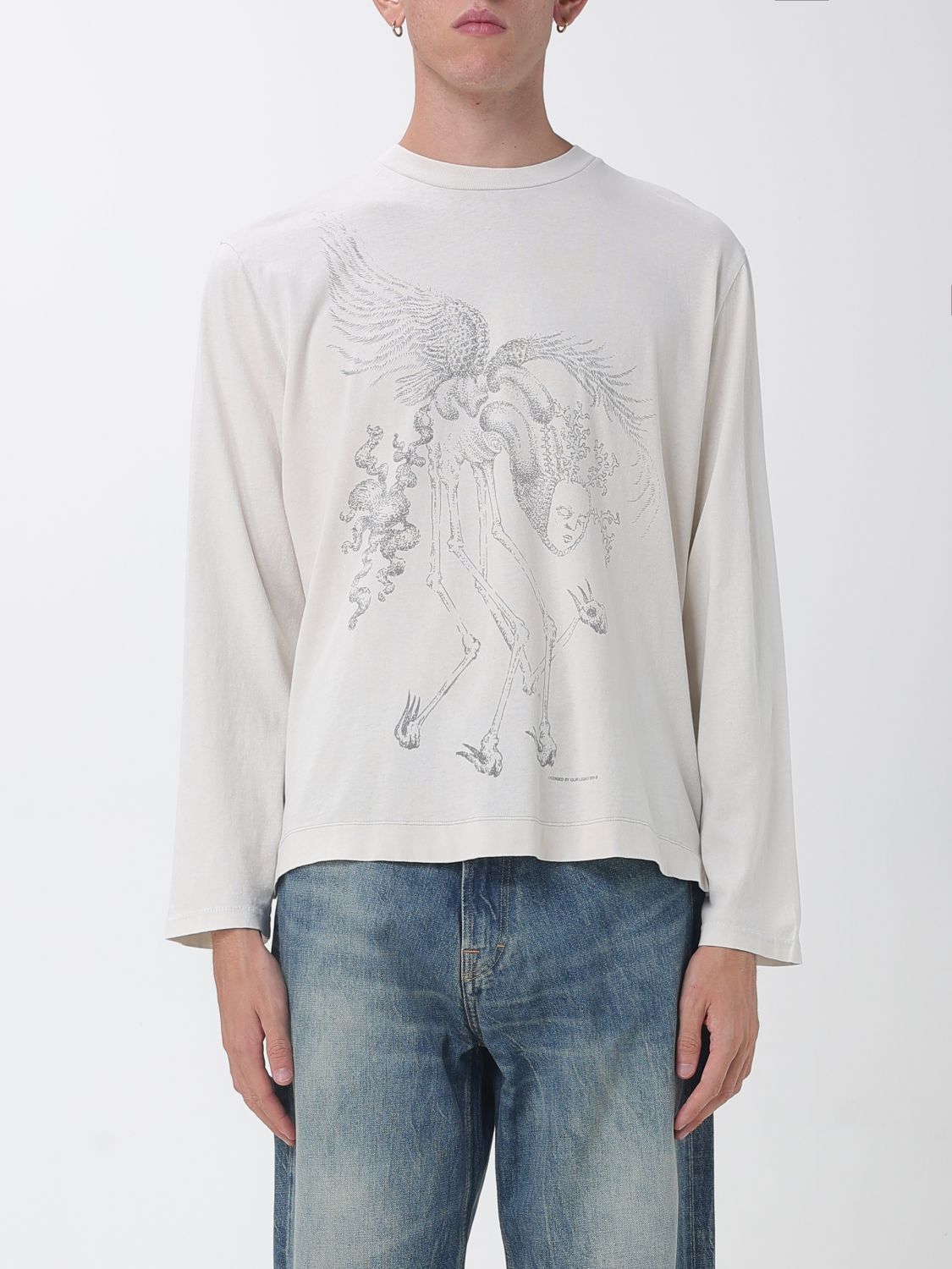 OUR LEGACY Long-Sleeve Organic Cotton T-Shirt with Graphic Print