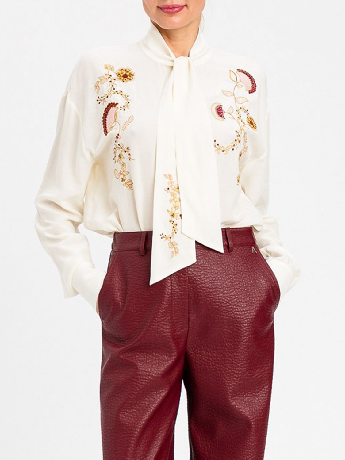 Actitude Twinset Top Woman Color White In Red