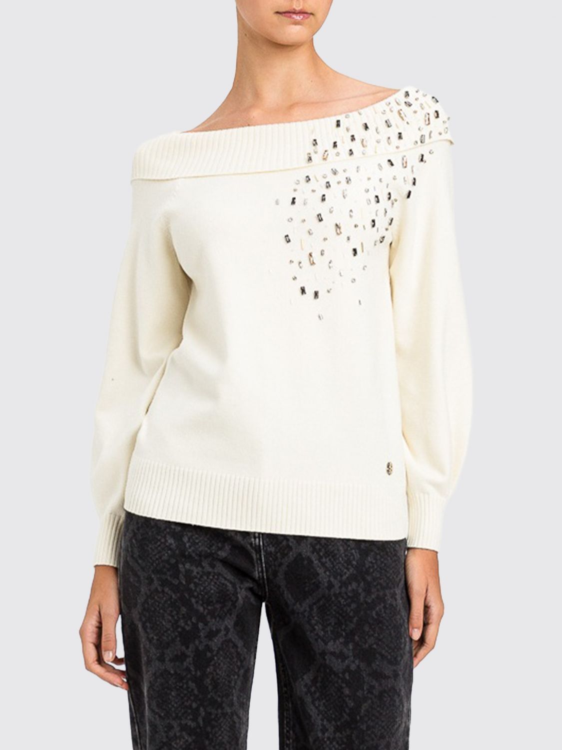 Actitude Twinset Sweater Woman Color Ivory