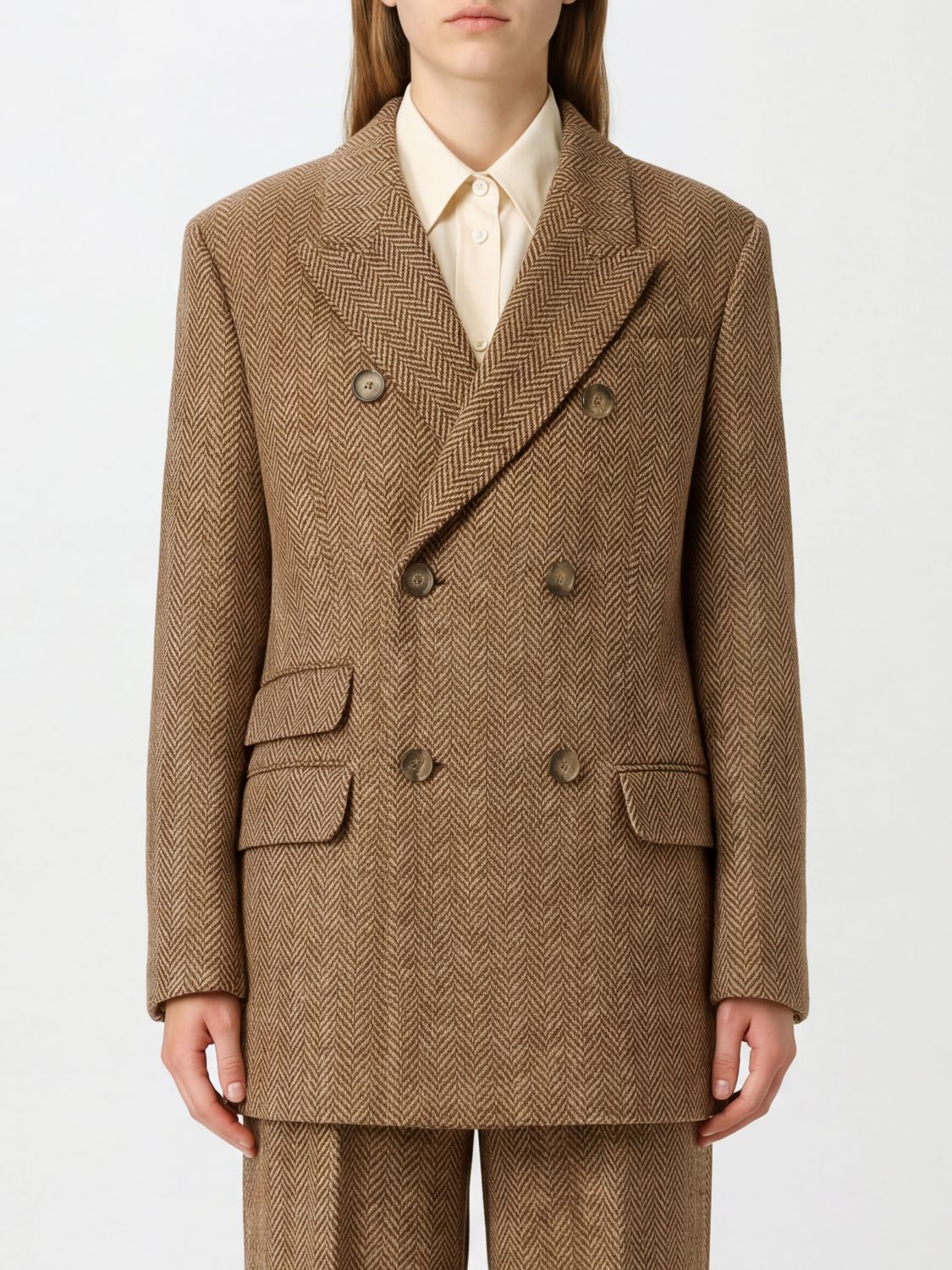 AMI PARIS Jacket Woman color Brown