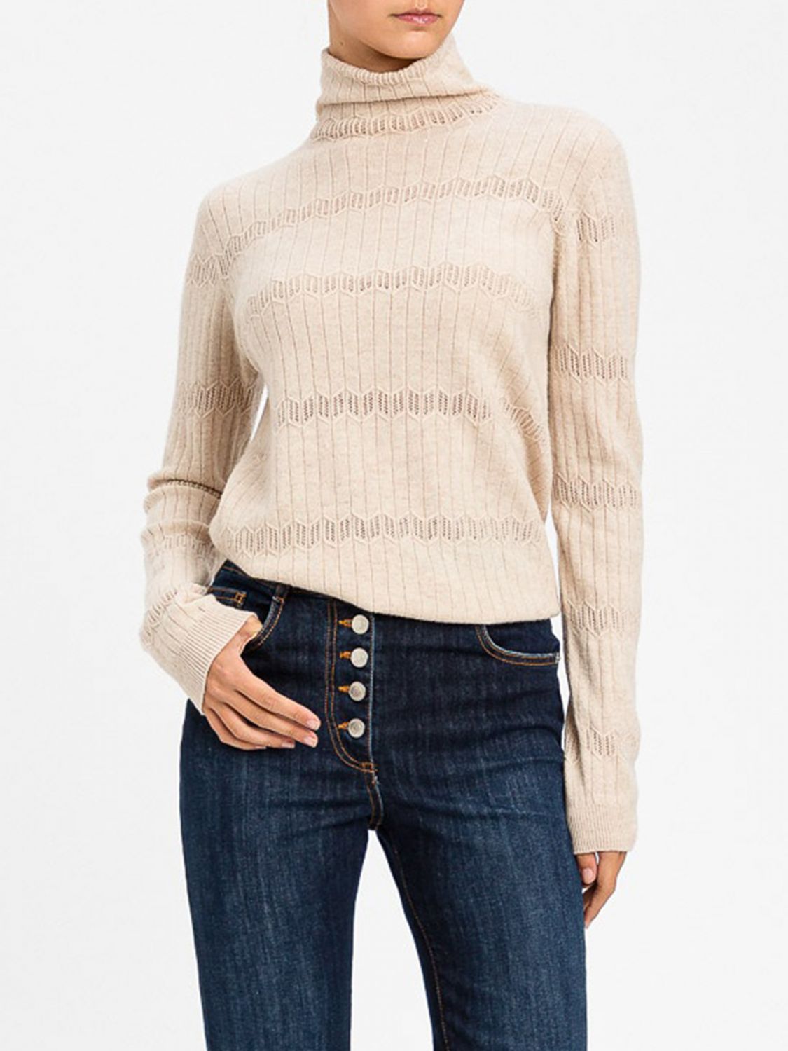 Actitude Twinset Sweater Woman Color Beige In Neutral