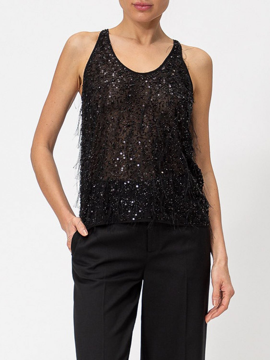 TWINSET Top Donna colore Nero