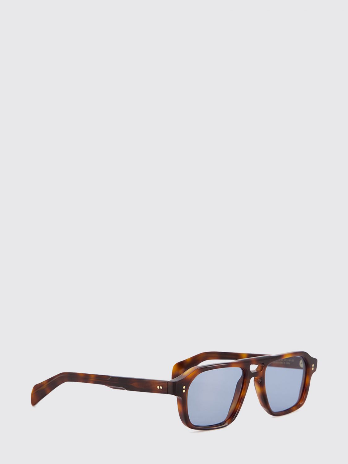 CUTLER & GROSS Aviator-Sonnenbrille aus Acetat in Schildpatt-Optik mit Doppelsteg