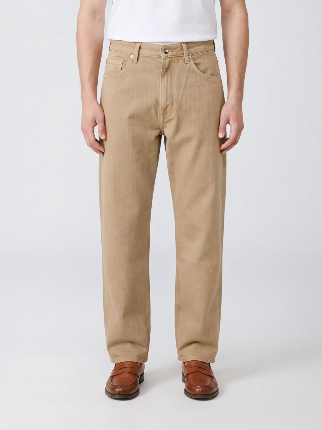 RAG & BONE Jeans straight a 5 tasche in denim di cotone