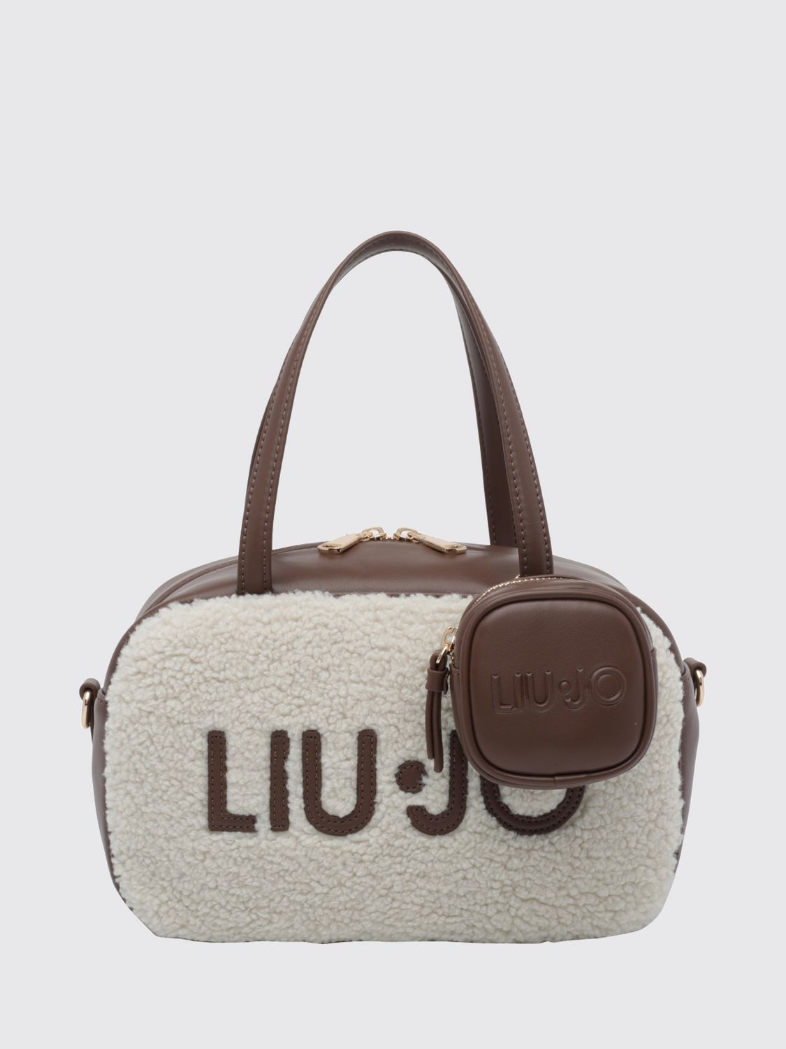 LIU JO Tote Bag in Faux Leather with Double Handle and Removable Strap LIU JO Tote Bag in Faux Leather with Double Handle and Removable Strap