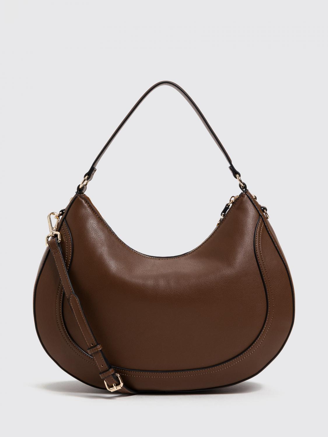 Twinset Faux Leather Hobo Bag with Removable and Adjustable Strap