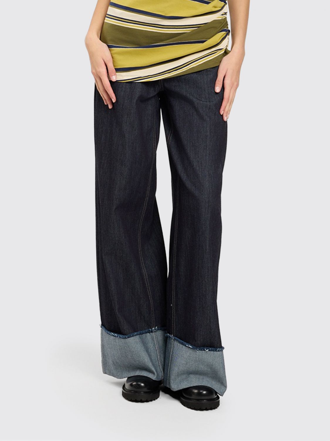 TWINSET U & B Jeans Woman color Indigo