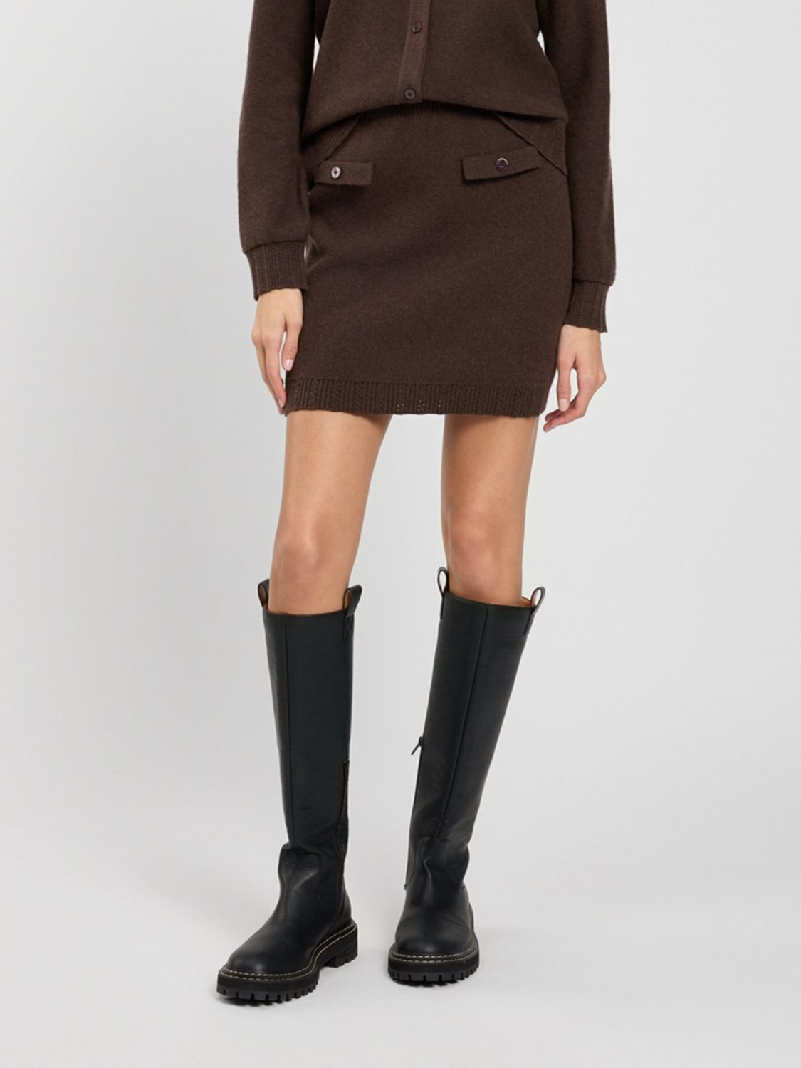 TWINSET U & B Skirt Woman color Coffee