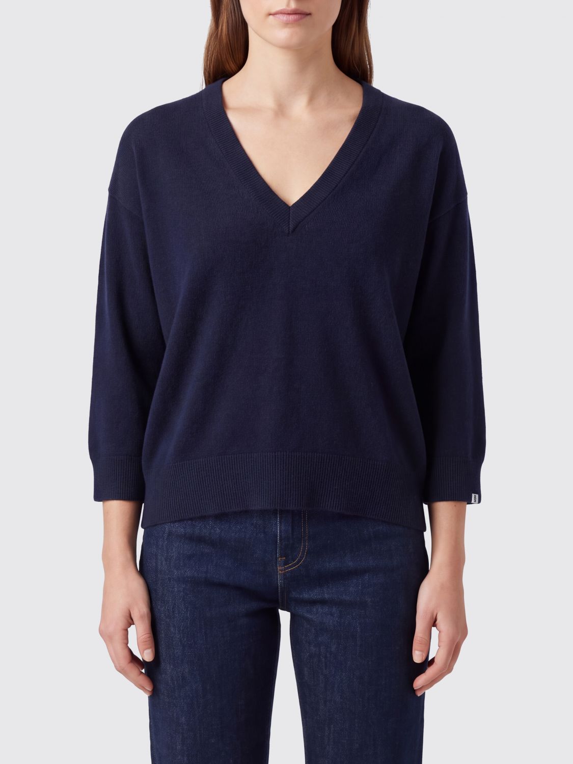 EXTREME CASHMERE Langarmpullover mit V-Ausschnitt aus 100% Kaschmir