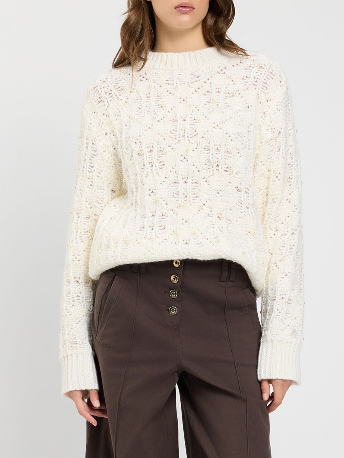 TWINSET U & B Pullover Damen Farbe Perle