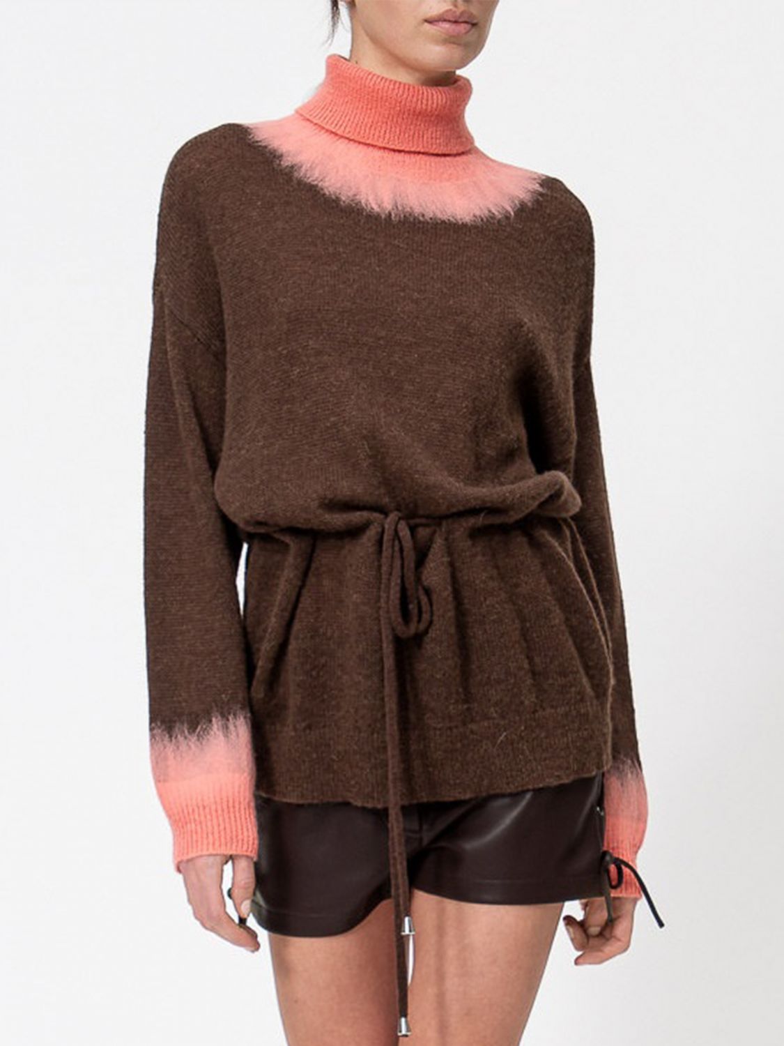 Actitude Twinset Sweater Woman Color Brown