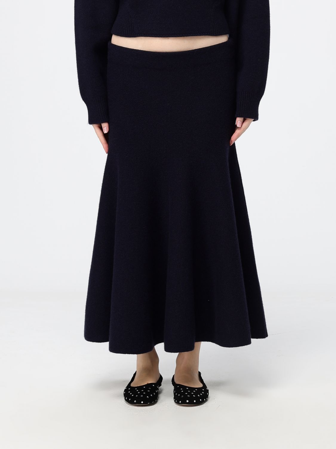 ALAÏA Skirt Woman color Ink