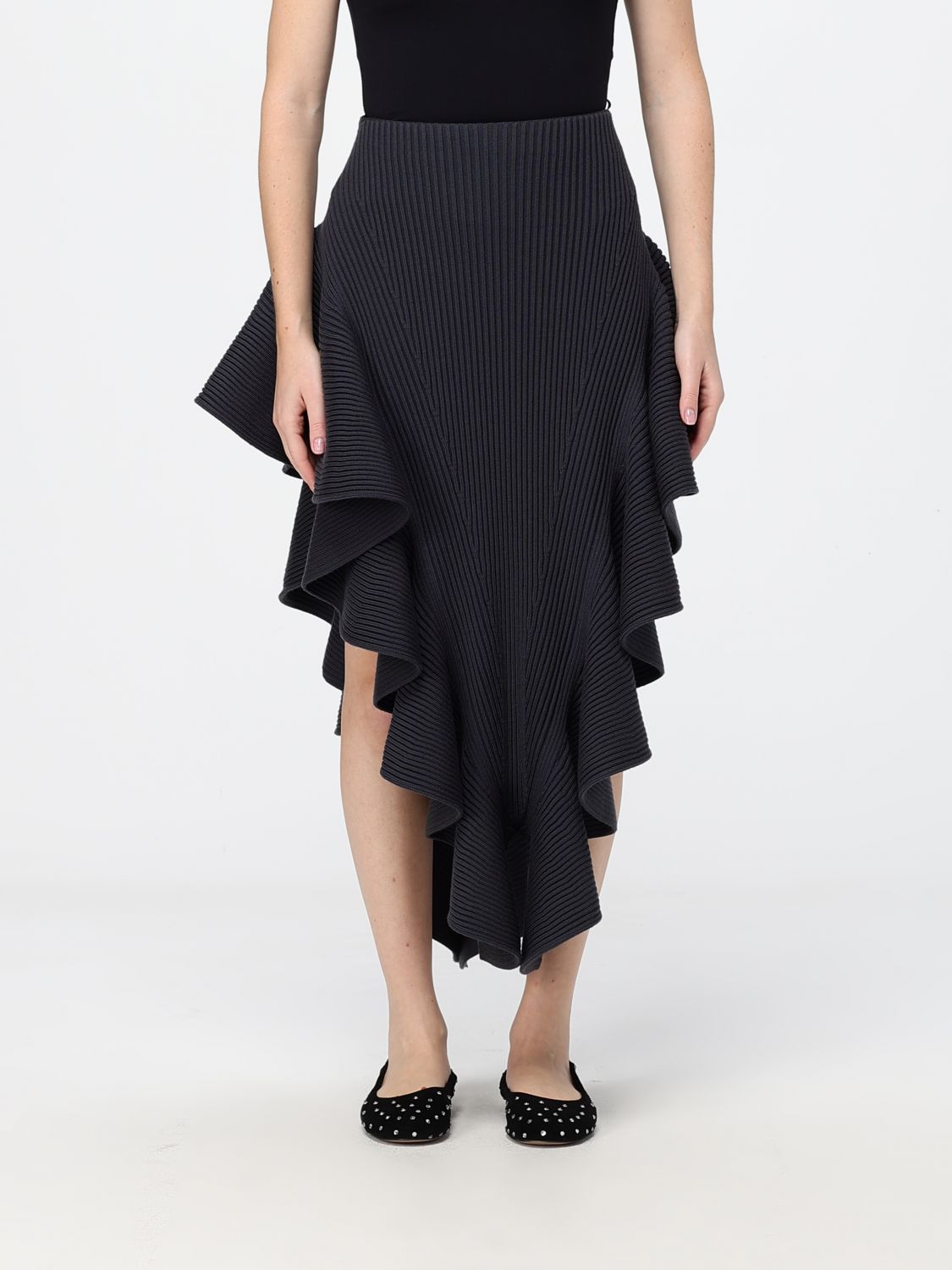 ALAÏA Skirt Woman color Grey