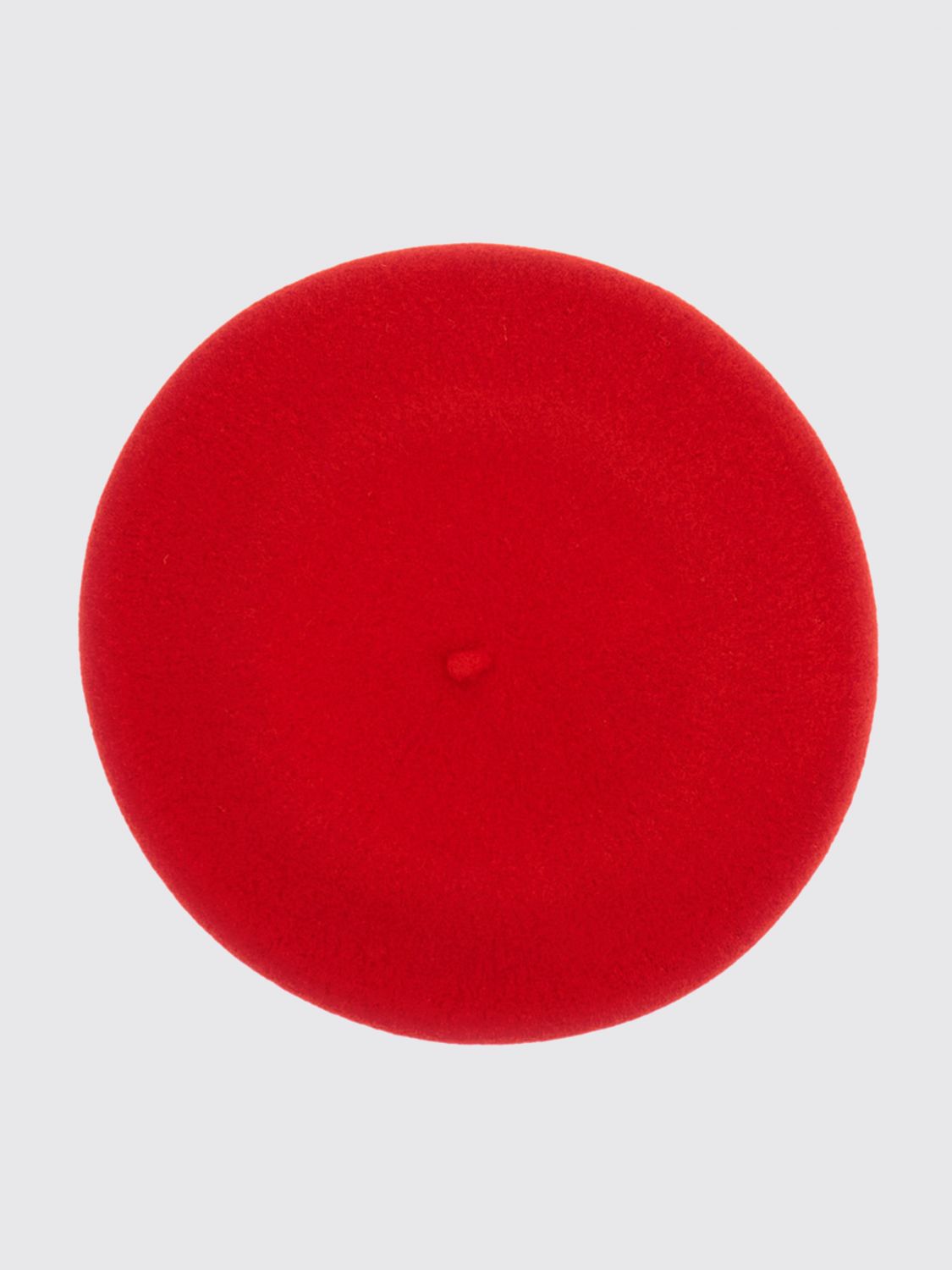 BORSALINO Pure Wool Beret with Applied Logo