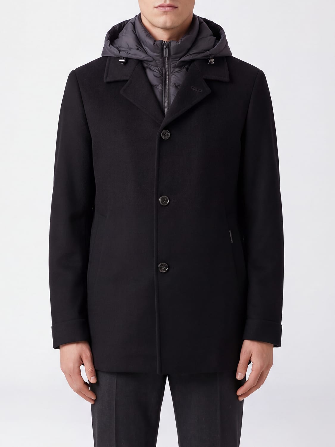 MOORER Coat Men color Navy