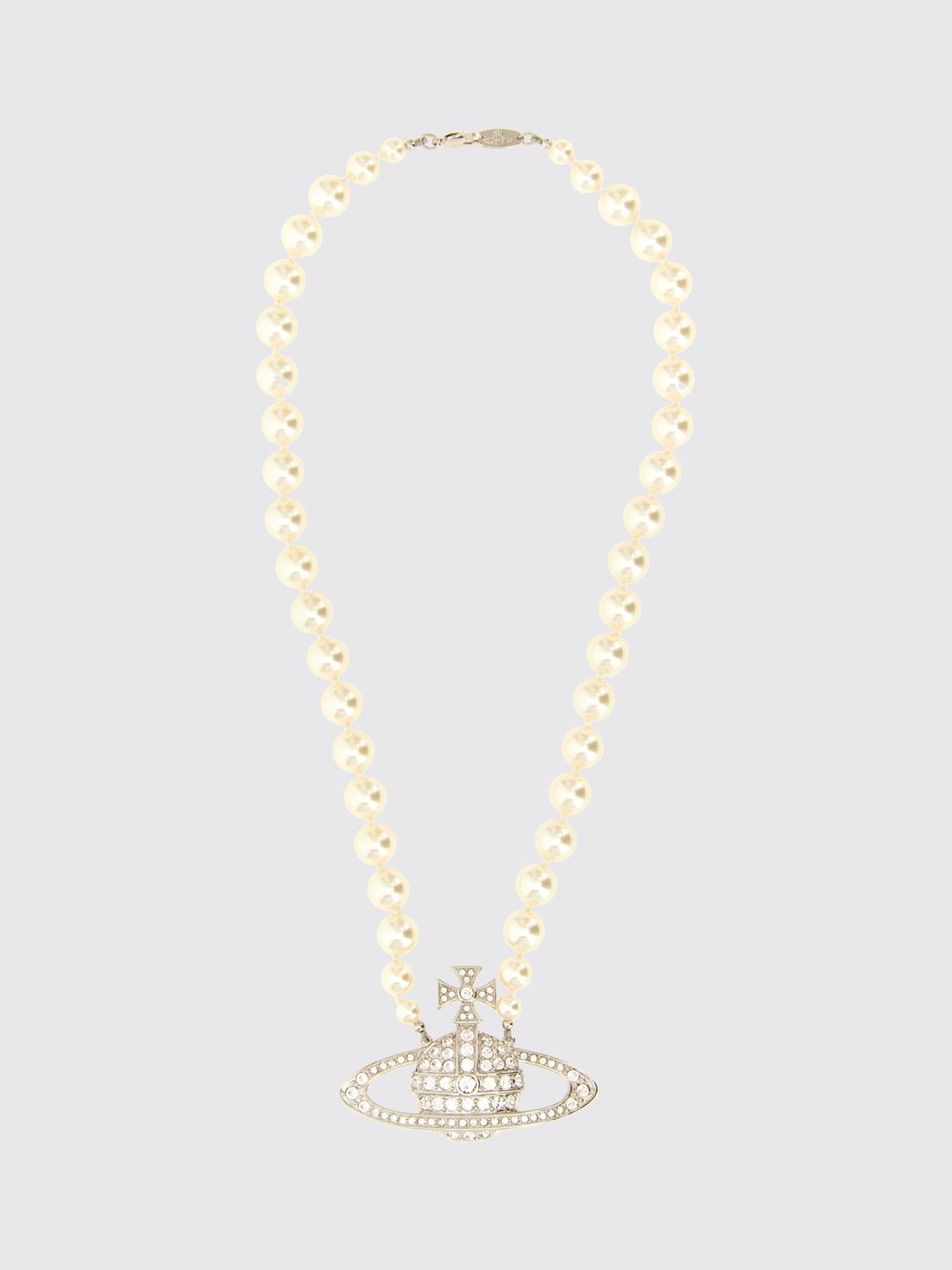 Vivienne Westwood Orb Choker with Faux Pearls and Crystals