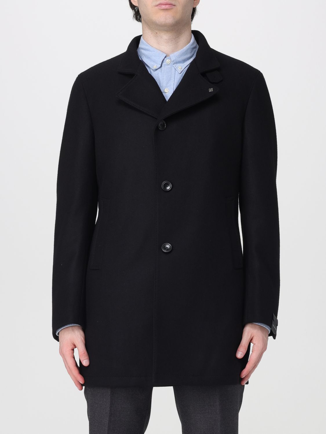 TAGLIATORE Coat Men color Black