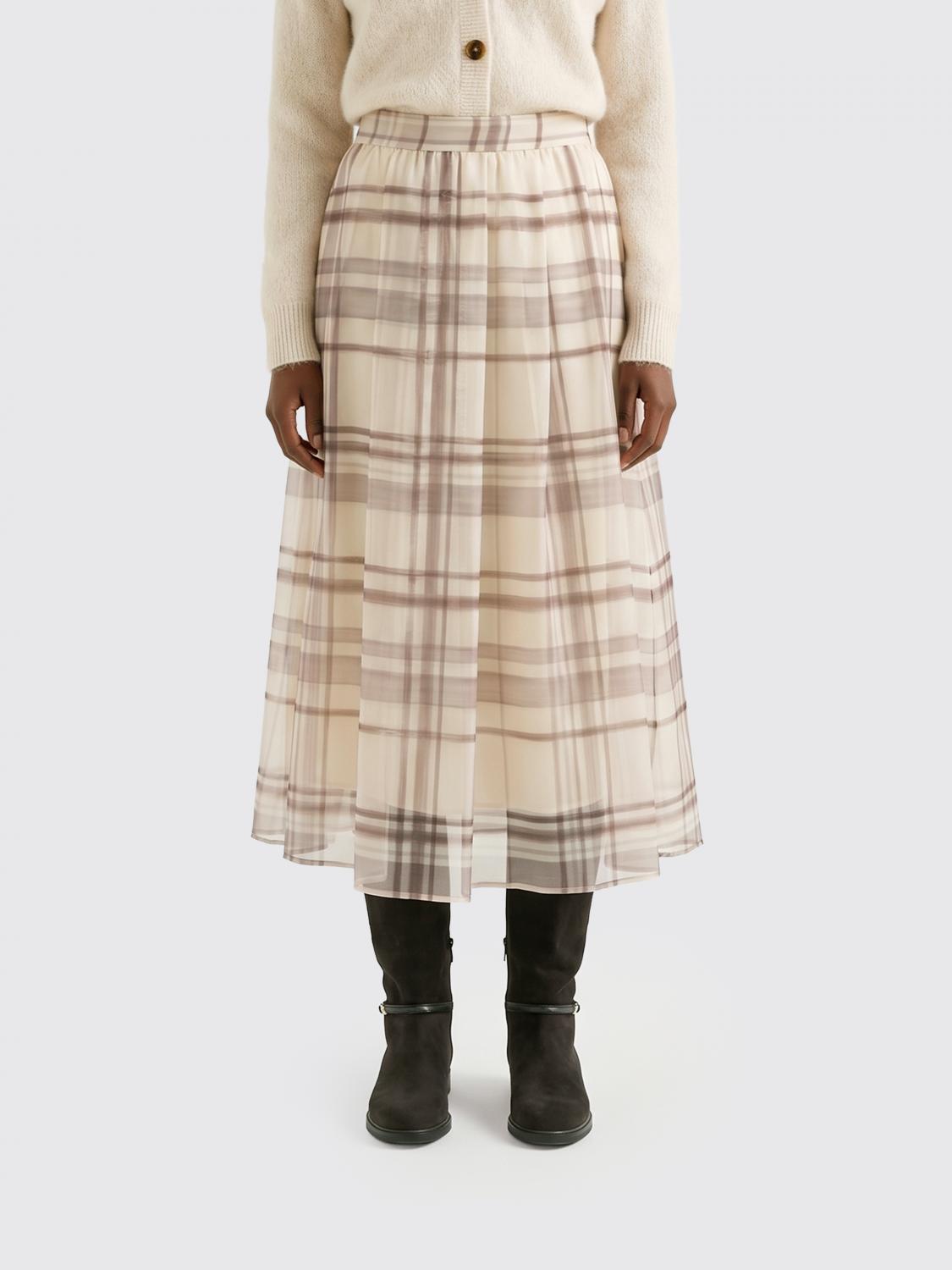 BRUNELLO CUCINELLI Skirt Woman color Beige