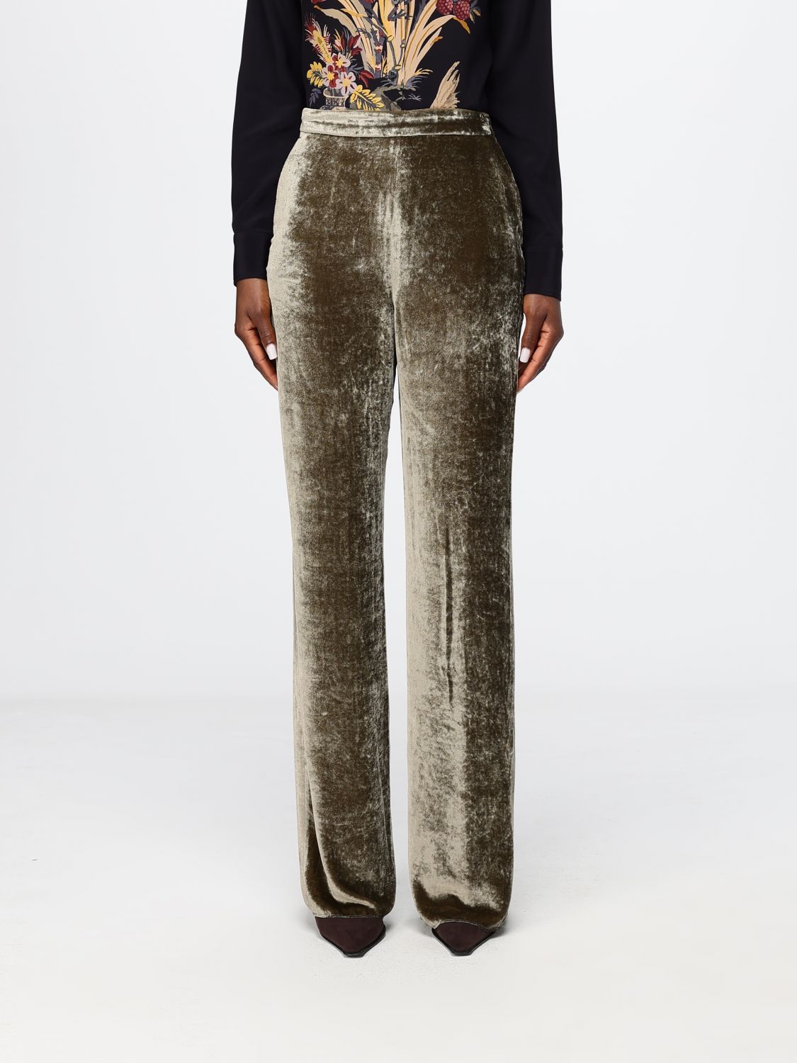 ETRO Pants Woman color Brown