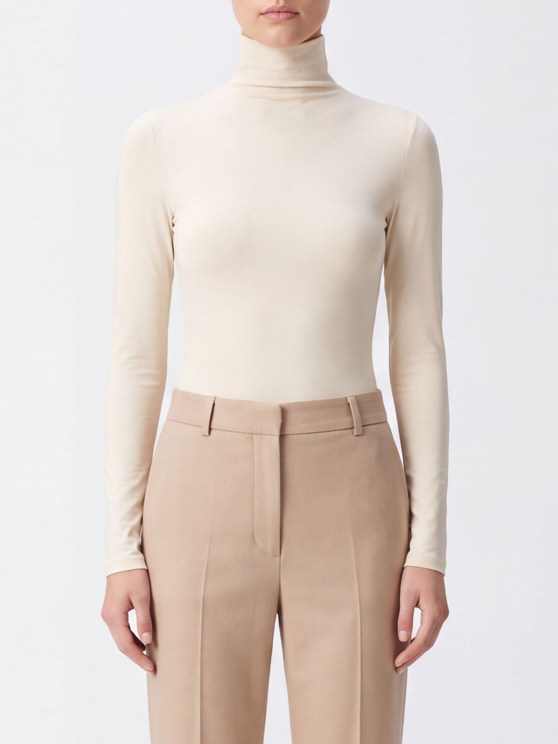 WOLFORD Slim-Fit Cotton-Jersey Long-Sleeved Roll Neck Bodysuit