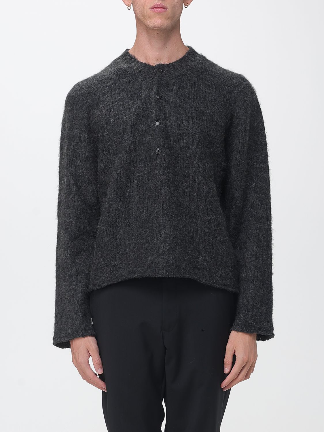 Diana Studio Sweater Men Color Brown In Black