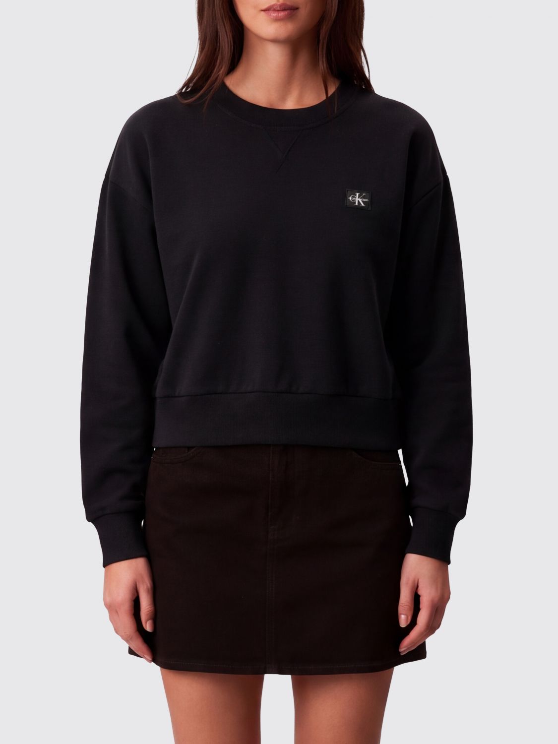 CALVIN KLEIN Felpa Donna colore Nero