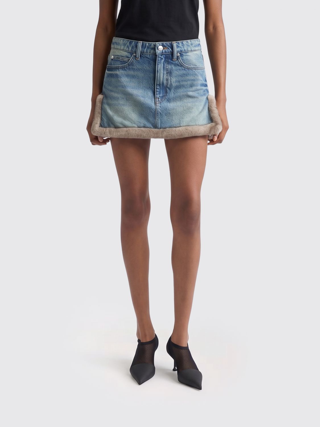DENIM X ALEXANDER WANG Skirt Woman color Blue