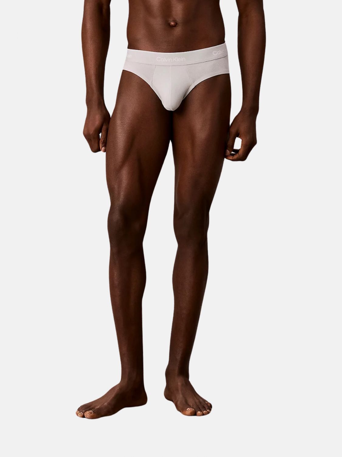 CALVIN KLEIN Set di tre slip in cotone stretch con fascia logata in vita