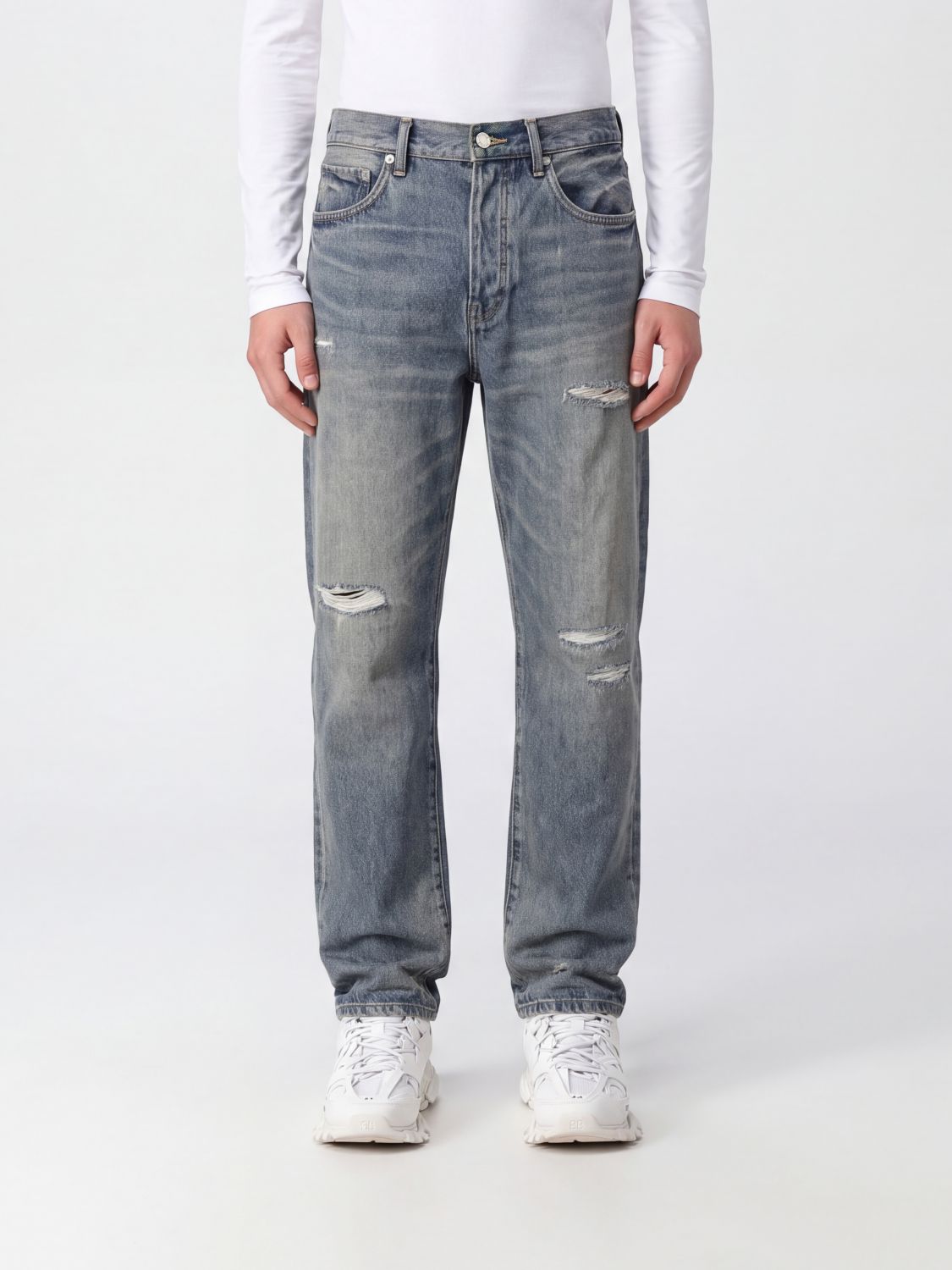 Purple Jeans Men Color Grey