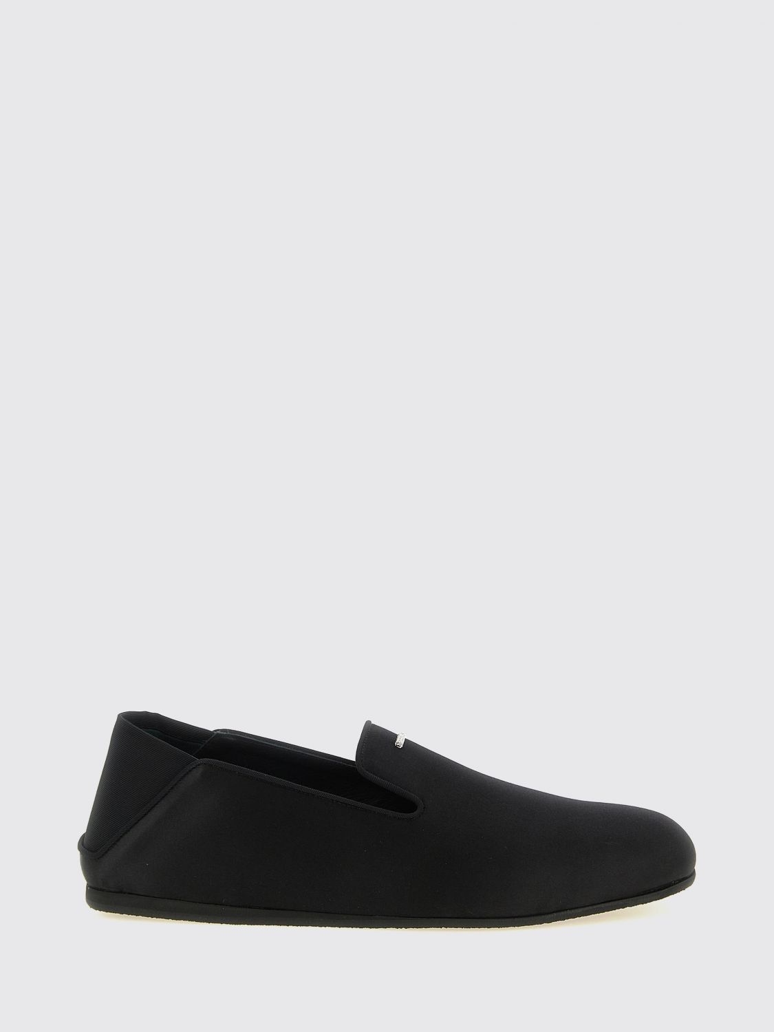 Giuseppe Zanotti Rhinestone-Embellished Satin and Patent Leather Loafers