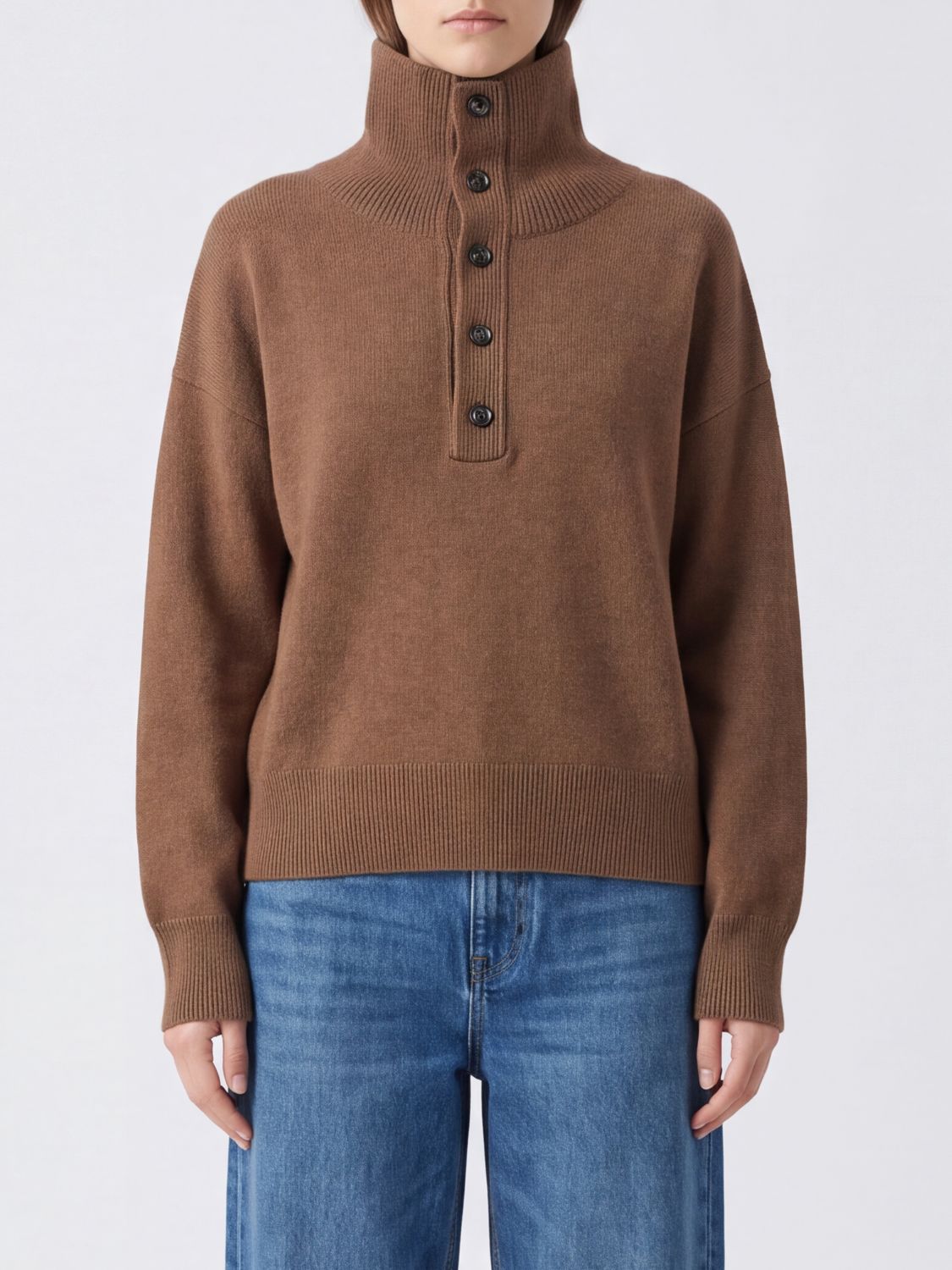 AMI PARIS Sweater Woman color Camel