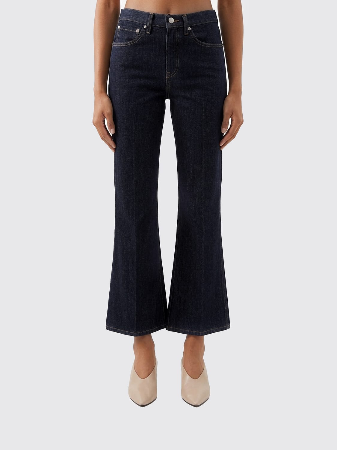 KHAITE Jeans Woman color Blue