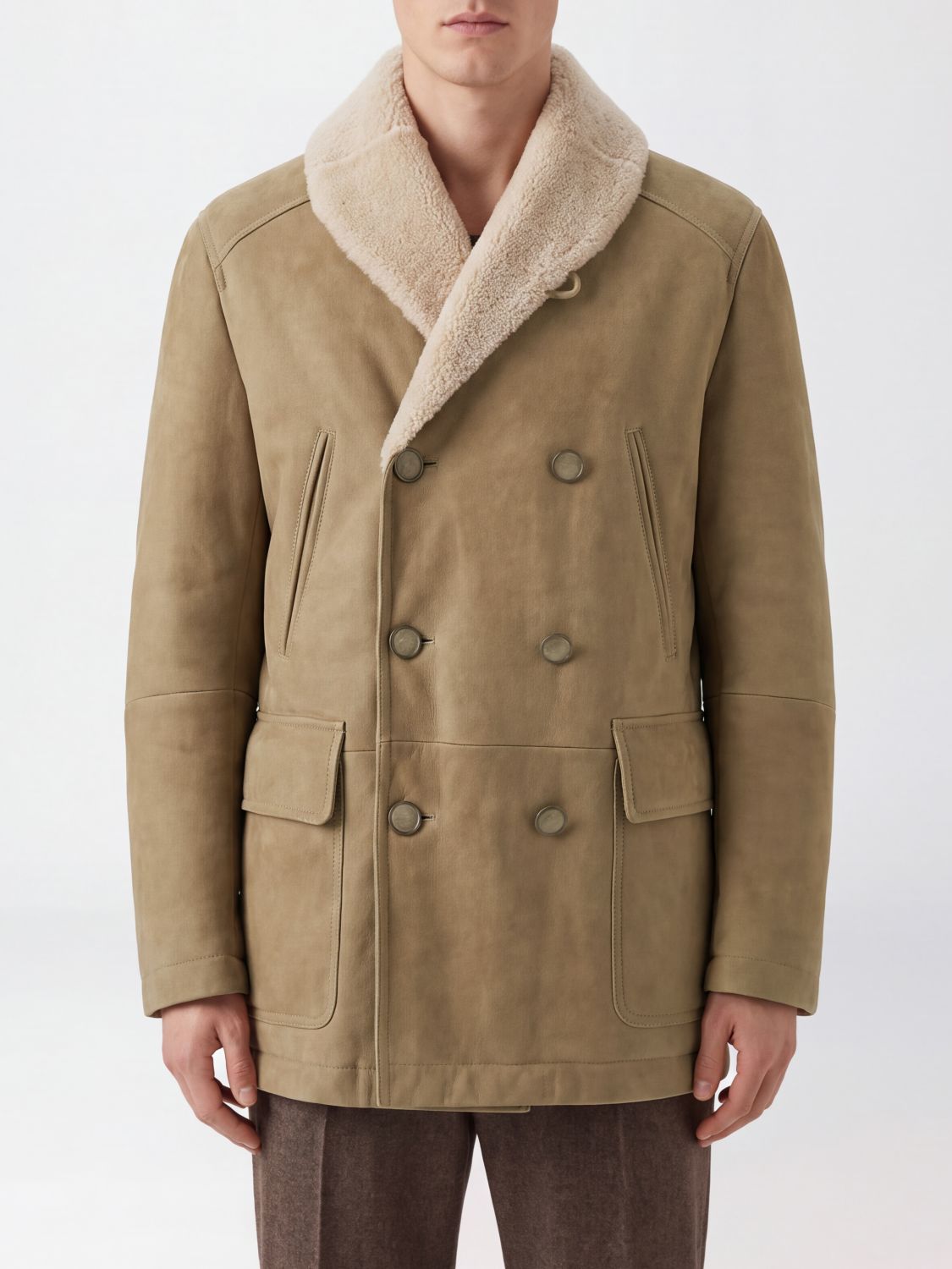 BRUNELLO CUCINELLI Coat Men color Natural