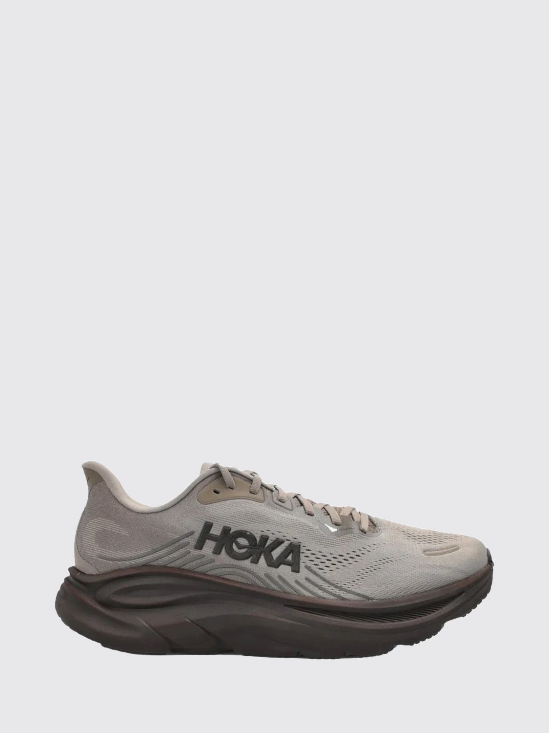 HOKA Clifton 11 Cushioned Breathable Technical Mesh Running Trainers