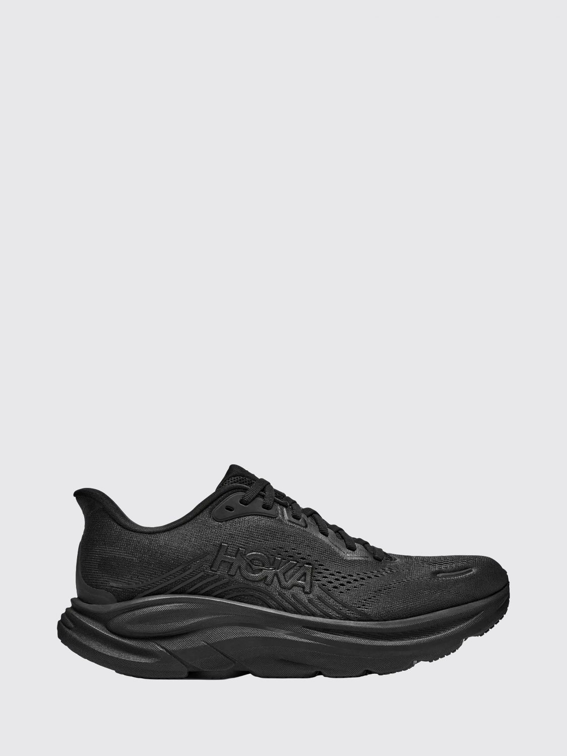 HOKA Clifton 11 Cushioned Breathable Technical Mesh Running Trainers