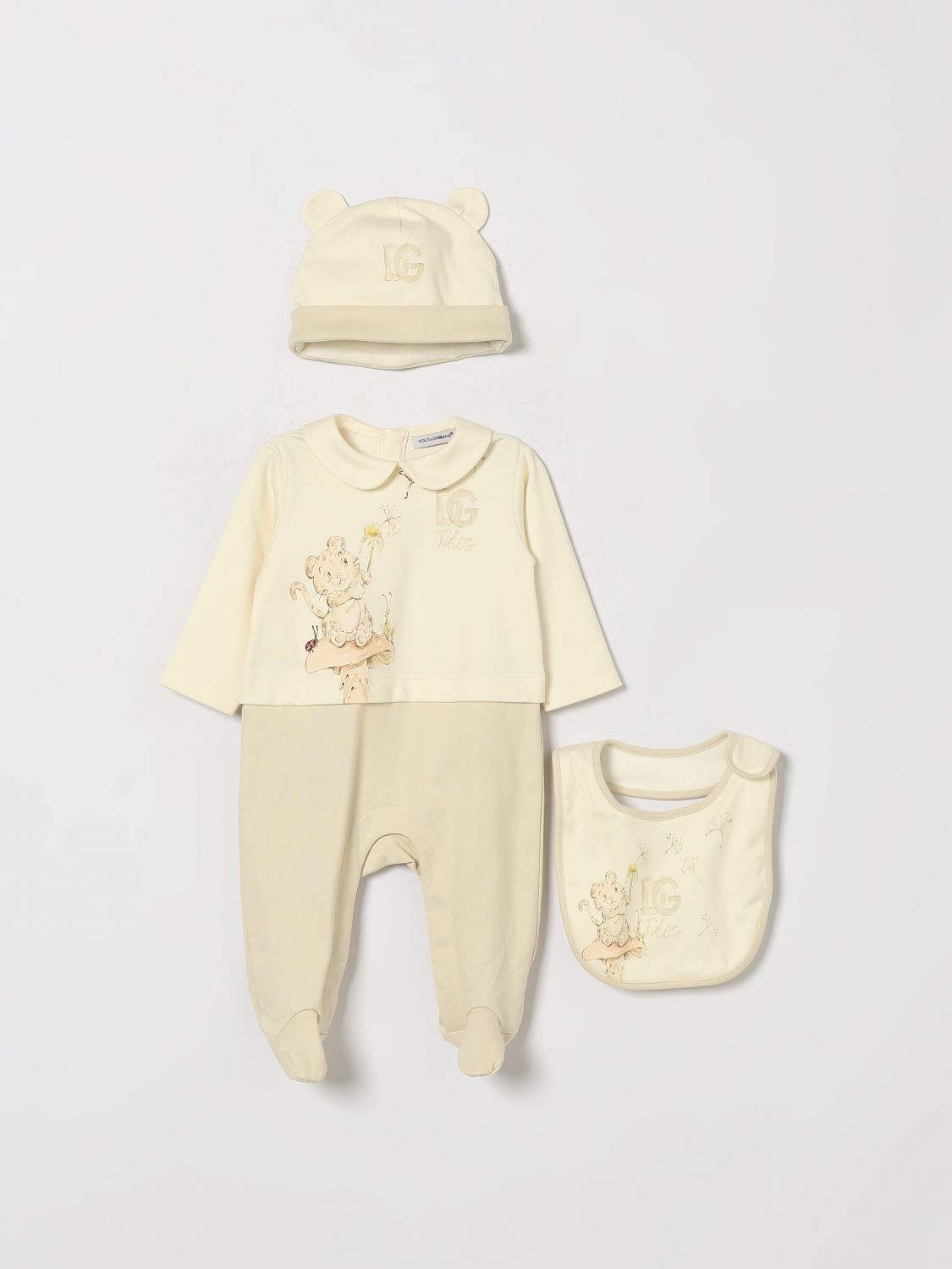 Dolce & Gabbana Boys’ 3-Piece Cotton Set with DG Monogram Print