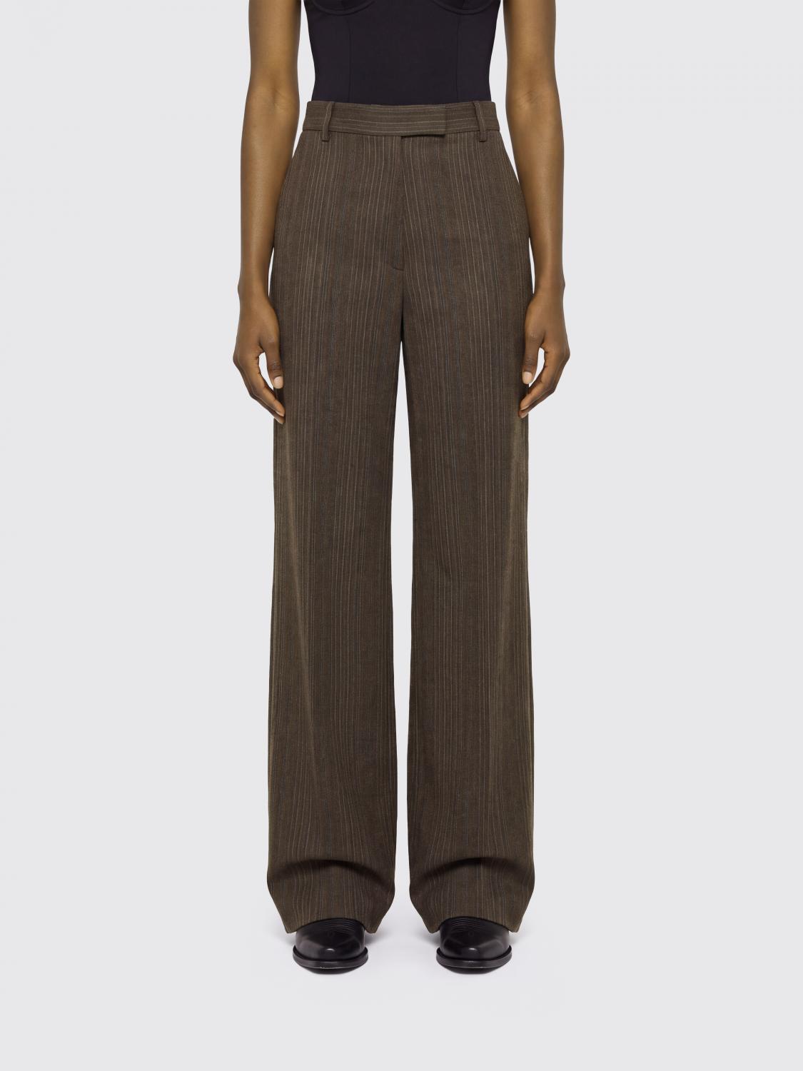 DRIES VAN NOTEN Pants Woman color Brown