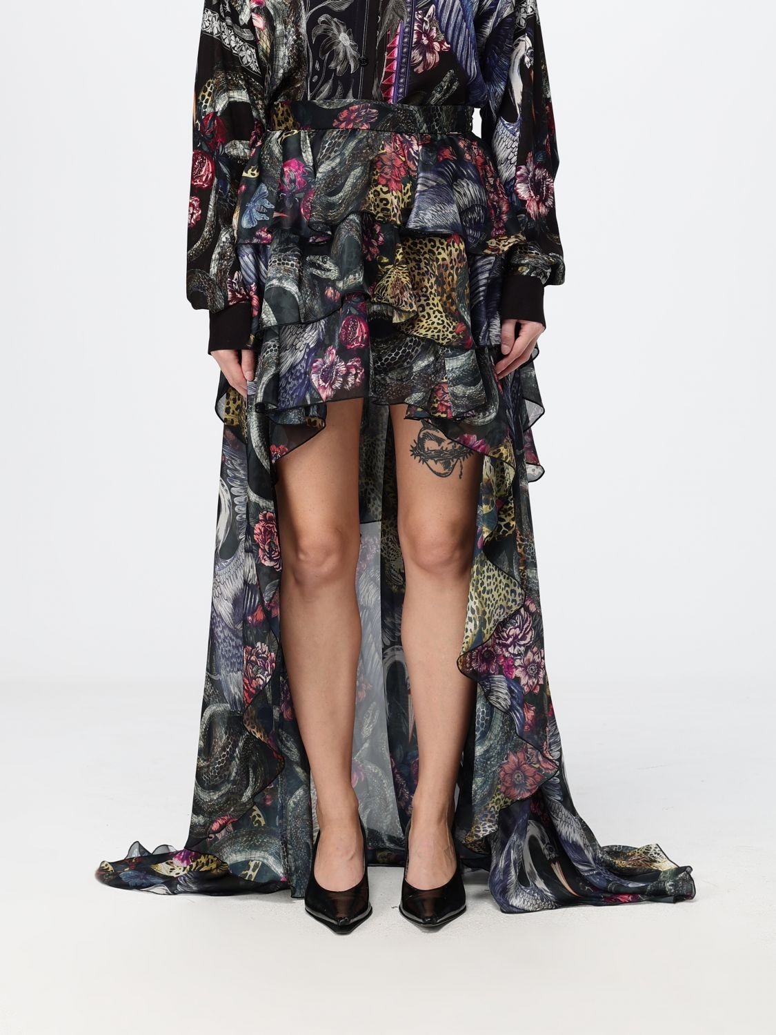 JUST CAVALLI Skirt Woman color Multicolor