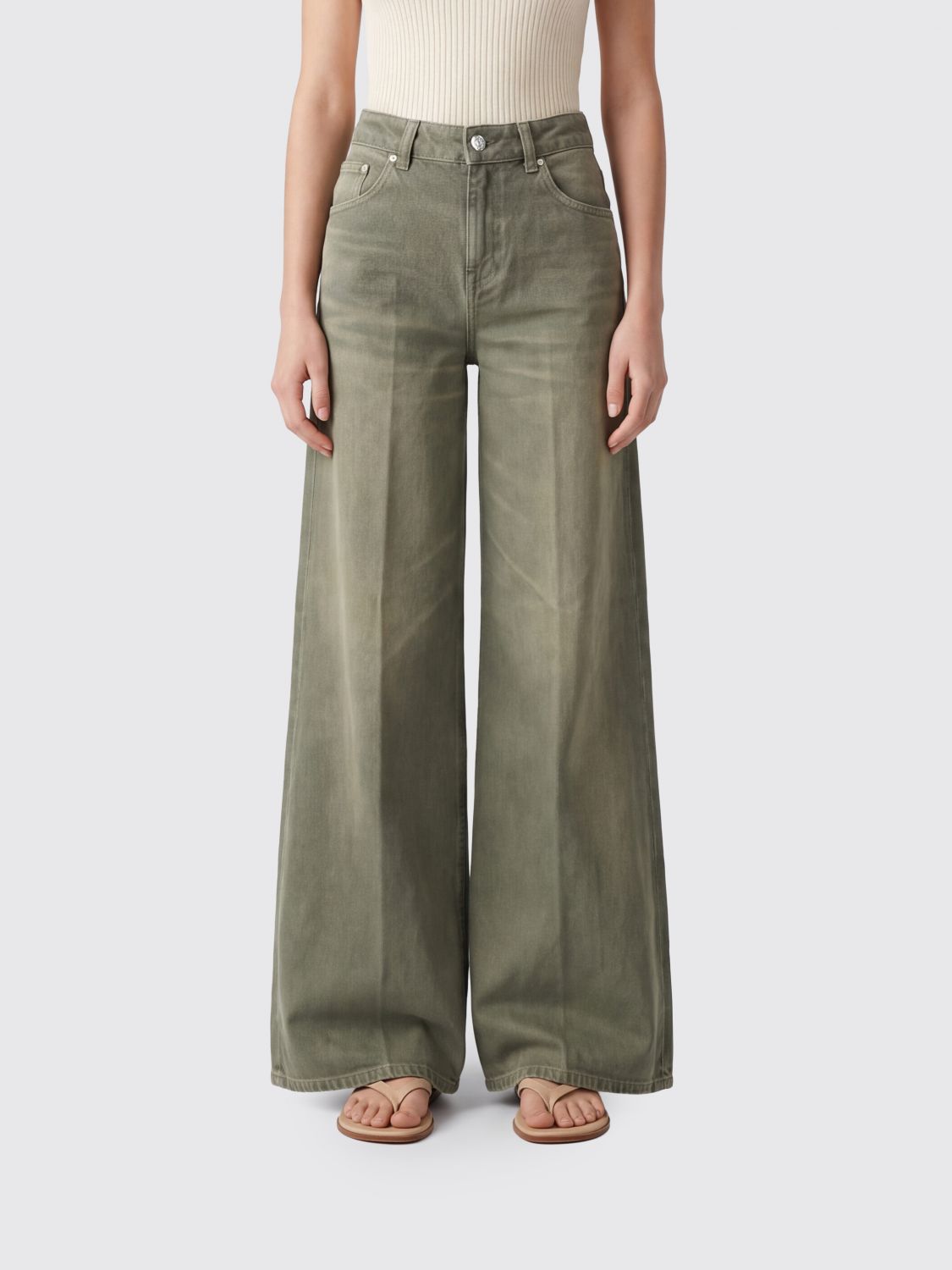 DONDUP Jeans Woman color Green