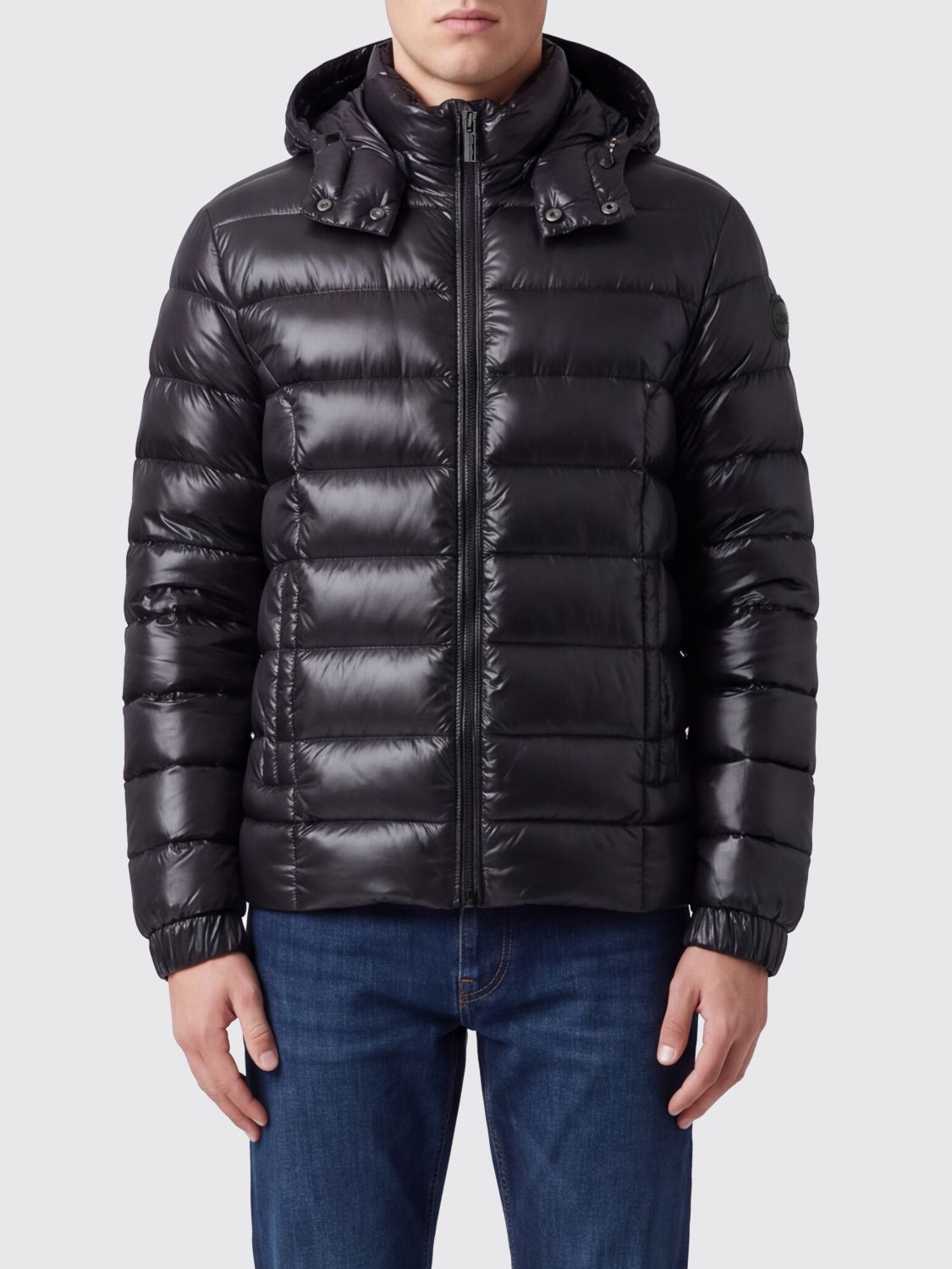 COLMAR Water-Repellent Nylon Short Puffer Jacket with Detachable Hood COLMAR Water-Repellent Nylon Short Puffer Jacket with Detachable Hood