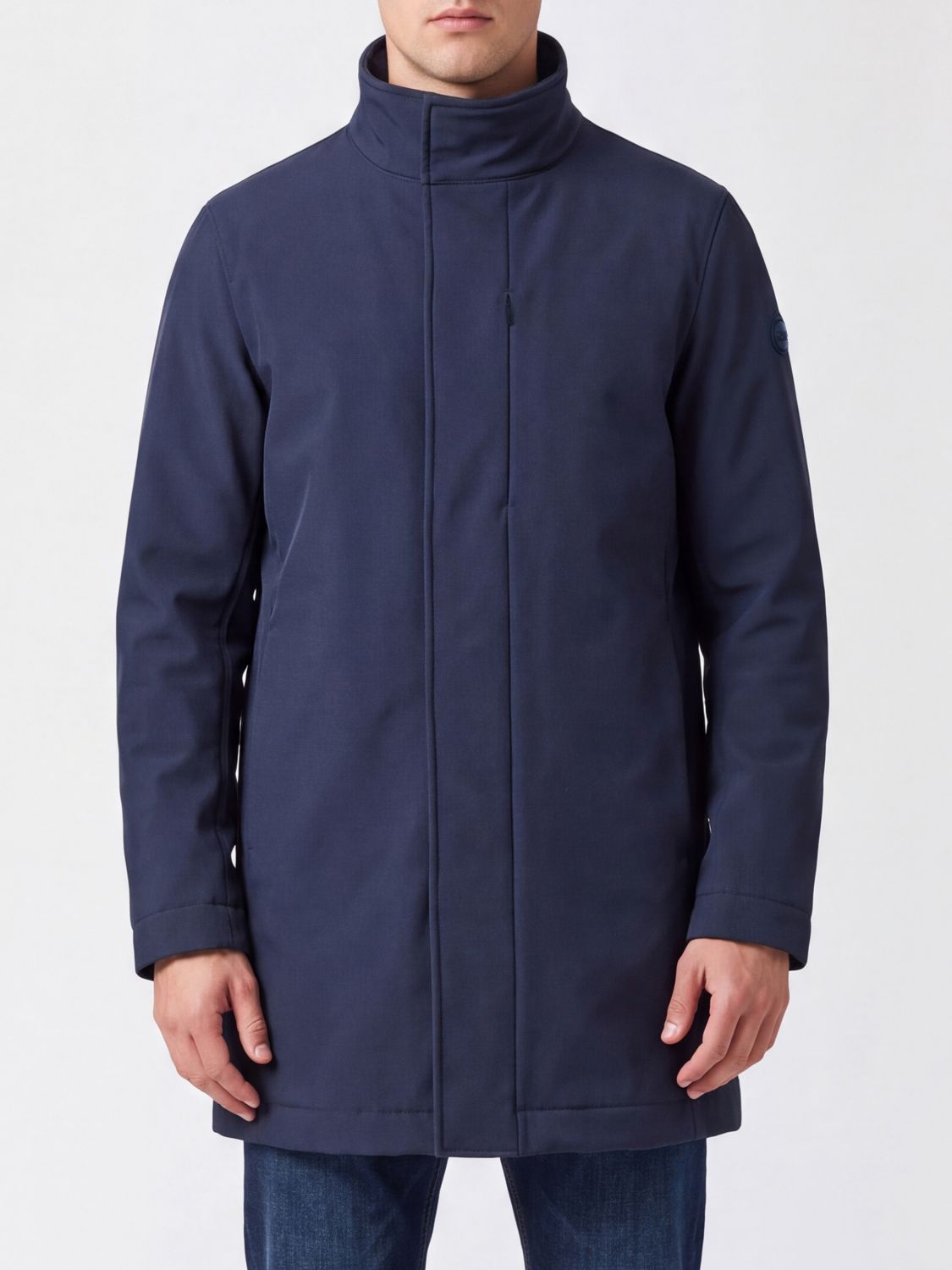 Colmar Long Windproof Technical Fabric Parka with High Neck